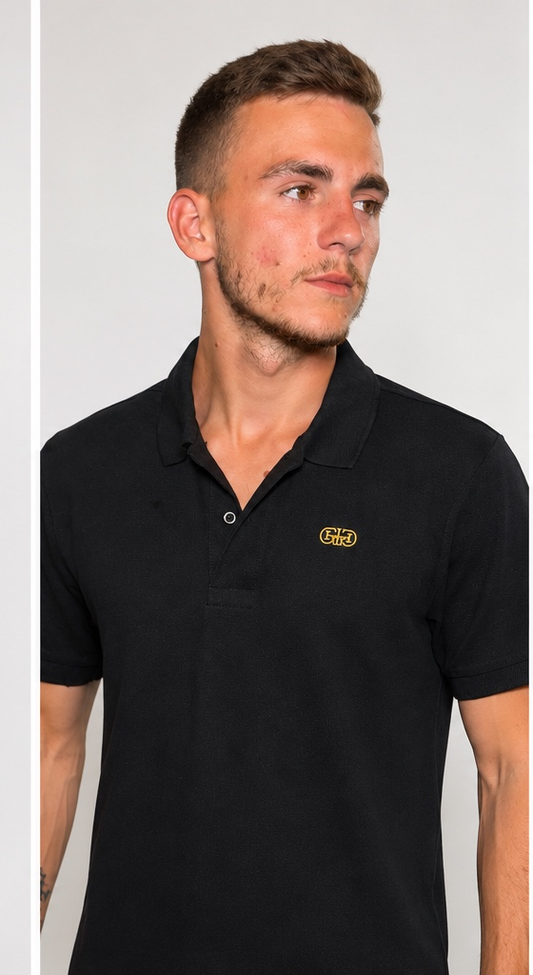 GERON Signature Polo – Black/Gold